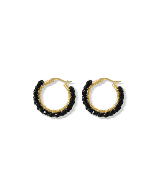Fableux Vous Steel Me Hoop Earrings