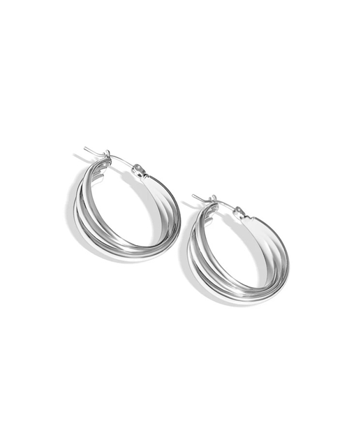 Fabuleux Vous Steel Me Triple Earrings