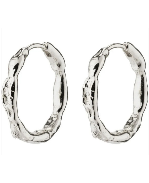 Pilgrim Eddy Recycled Organic Shaped Medium Hoops